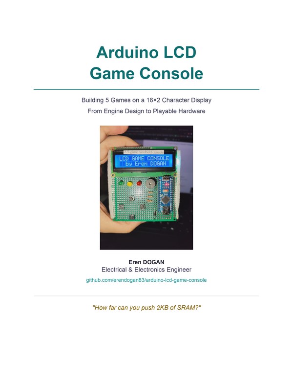 Arduino LCD Game Console